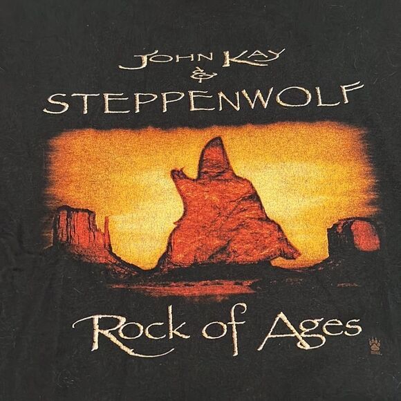 Vintage authentic 35th anniversary John Kay Steppenwolf Rock of Ages Tshirt szXL - Picture 3 of 10